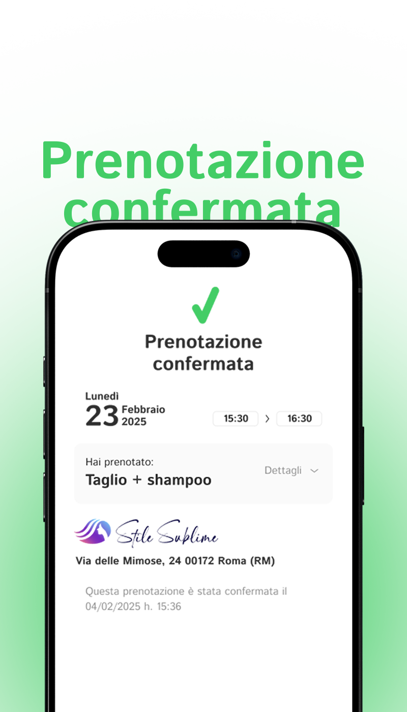 Prenotai prenotation confirmed